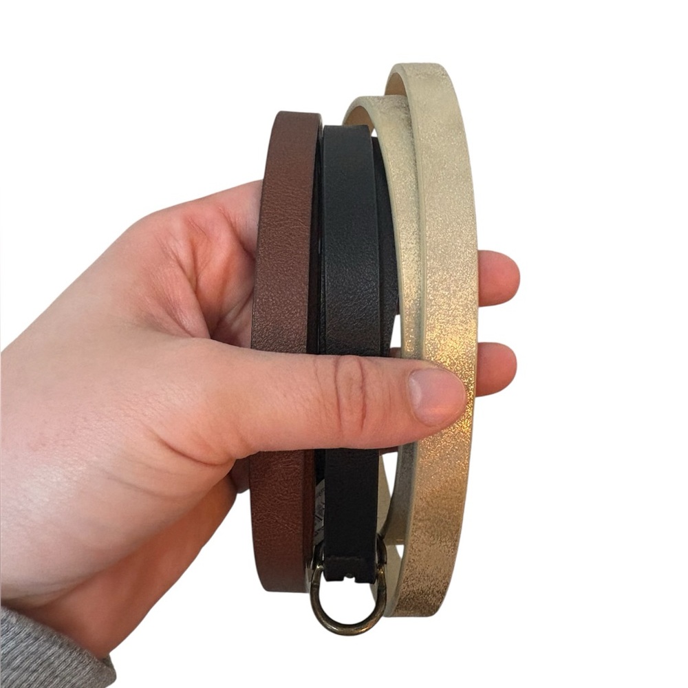 Universal Thread Size Medium Set of 3 Neutral Belts